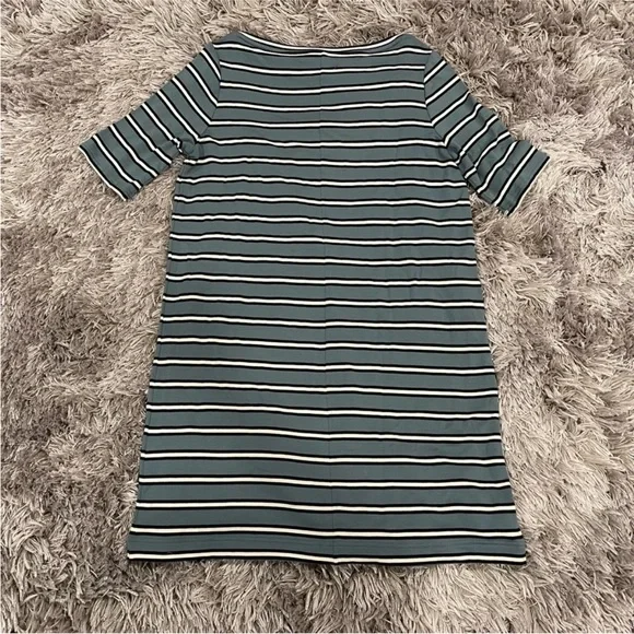 Lou & Grey | Dresses | Lou Grey Blue Black Striped Dress Large L | Poshmark